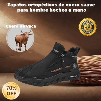 🐂 Zapatos de piel de becerro para hombre, fabricados en Australia 👞 Cosidos a mano, fáciles de poner y quitar ✅ Soporte para el arco, impermeables y antideslizantes: para caminar cómodamente