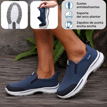 🔥 Zapatos ortopédicos australianos para hombre, hechos a mano 👞 Alivio inteligente del dolor, fáciles de poner y quitar ✅ Impermeables y antideslizantes - Amplia gama de tallas