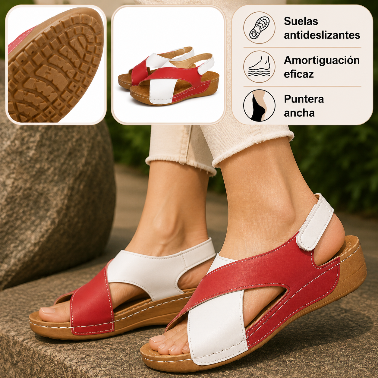 🔷 ¡30% de descuento hoy! ⏰ Zapatos ortopédicos de una marca de lujo australiana, hechos con tejido de alta densidad, suaves, cómodos y con excelente soporte 🦶 - Alivia el dolor de pies.