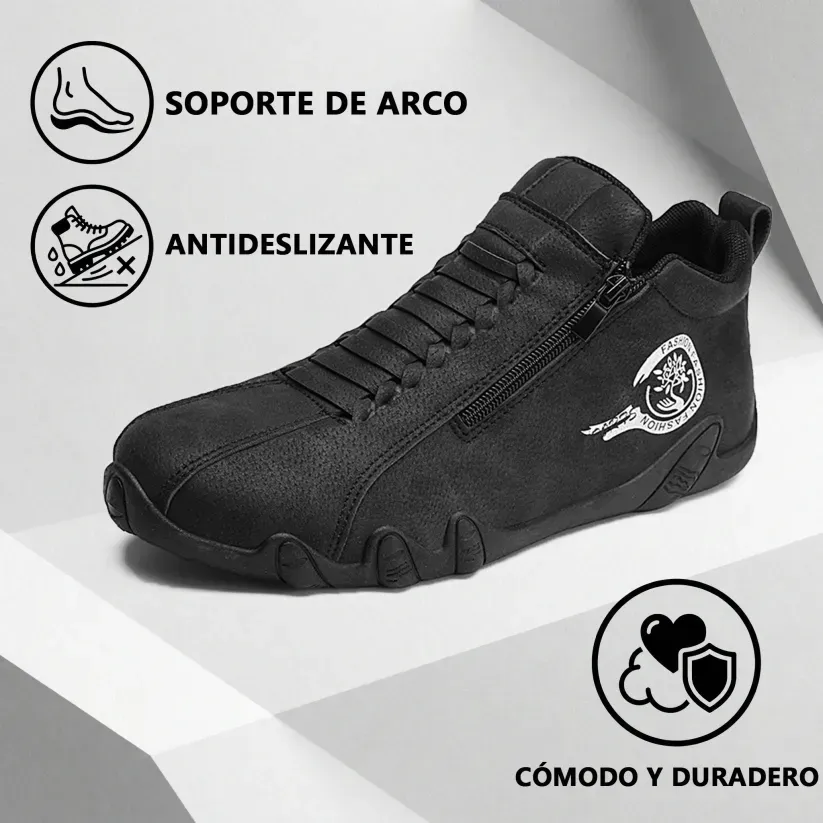 🔴 Adecuado para caminar y desplazamientos diarios👨‍🍼, especialmente diseñado para hombres mayores de 45 años que no quieren renunciar al estilo: zapatos de piel auténtica para hombre antideslizantes, impermeables y cómodos.