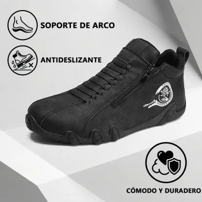 🔴 Adecuado para caminar y desplazamientos diarios👨‍🍼, especialmente diseñado para hombres mayores de 45 años que no quieren renunciar al estilo: zapatos de piel auténtica para hombre antideslizantes, impermeables y cómodos.