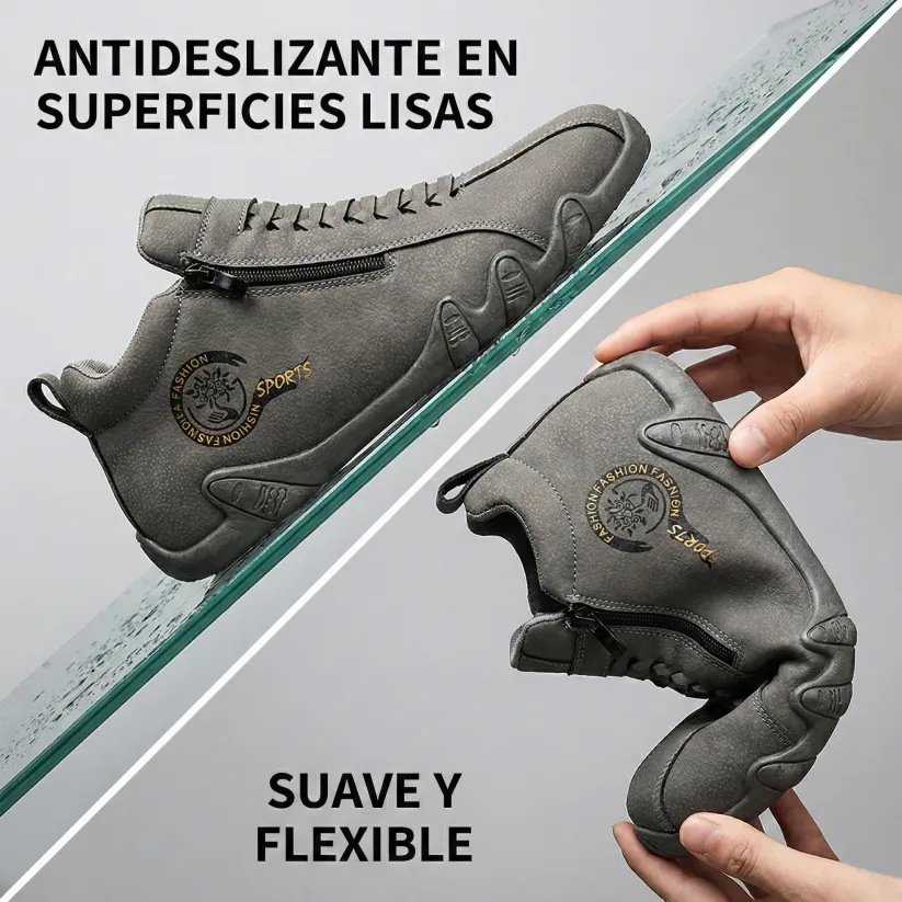 🔴 Adecuado para caminar y desplazamientos diarios👨‍🍼, especialmente diseñado para hombres mayores de 45 años que no quieren renunciar al estilo: zapatos de piel auténtica para hombre antideslizantes, impermeables y cómodos.