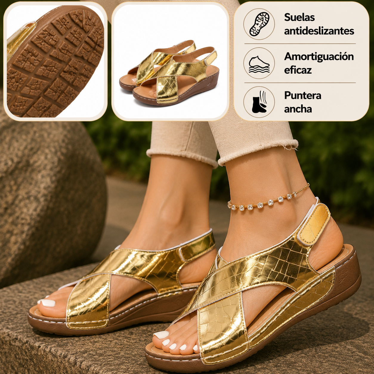 🔷 ¡30% de descuento hoy! ⏰ Zapatos ortopédicos de una marca de lujo australiana, hechos con tejido de alta densidad, suaves, cómodos y con excelente soporte 🦶 - Alivia el dolor de pies.