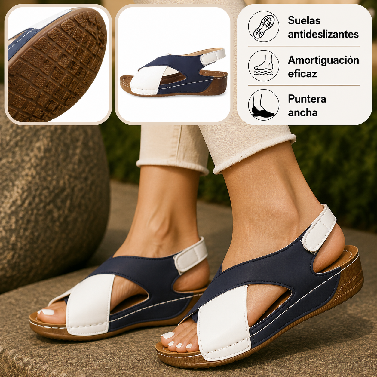 🔷 ¡30% de descuento hoy! ⏰ Zapatos ortopédicos de una marca de lujo australiana, hechos con tejido de alta densidad, suaves, cómodos y con excelente soporte 🦶 - Alivia el dolor de pies.
