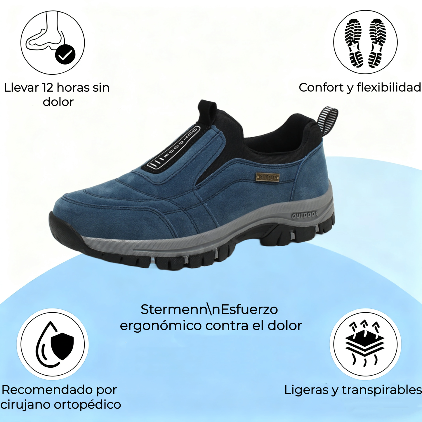 🔷¡70% de descuento hoy! ¡No te lo pierdas!⬛ ⏰ - Zapatos ortopédicos de ante de una marca australiana de lujo: suaves, cómodos y con buen soporte🦶 - Alivian el dolor de pies