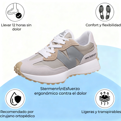 🔥 ¡30% de descuento hoy! ¡No te lo pierdas! ⏰ - Zapatos ortopédicos de piel cepillada de una marca australiana de lujo: suaves, cómodos y con excelente soporte. 🦶 - Alivian el dolor de pies.