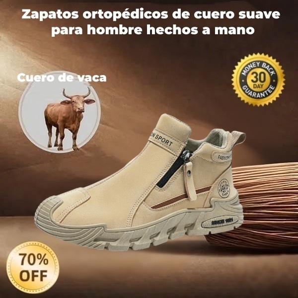 🐂 Zapatos de piel de becerro para hombre, fabricados en Australia 👞 Cosidos a mano, fáciles de poner y quitar ✅ Soporte para el arco, impermeables y antideslizantes: para caminar cómodamente