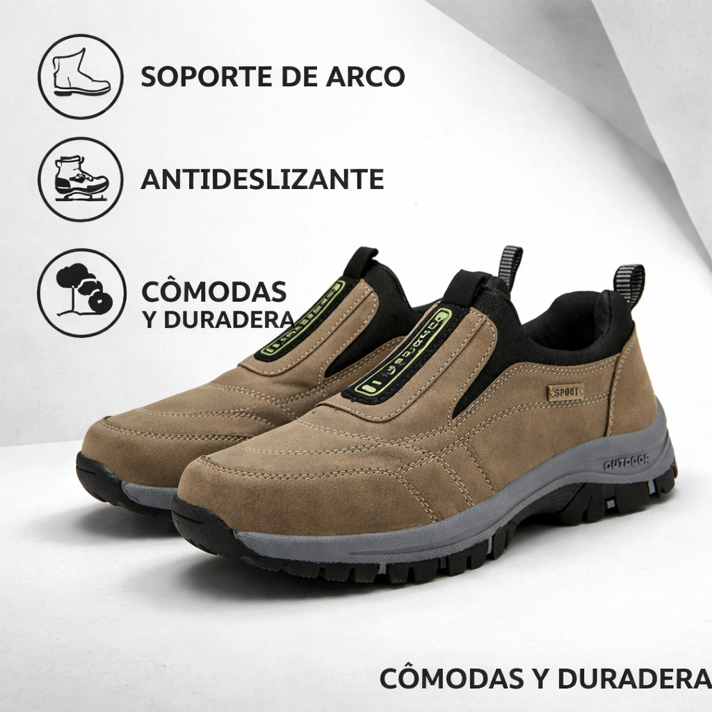 ⏰ Compra uno y llévate otro gratis 🔥 Zapatos de hombre hechos a mano - Cómodos y duraderos, ideales para largas caminatas | Larga duración ✅ Disponibles en varias tallas