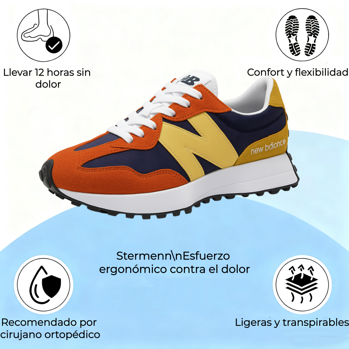 🔥 ¡30% de descuento hoy! ¡No te lo pierdas! ⏰ - Zapatos ortopédicos de piel cepillada de una marca australiana de lujo: suaves, cómodos y con excelente soporte. 🦶 - Alivian el dolor de pies.