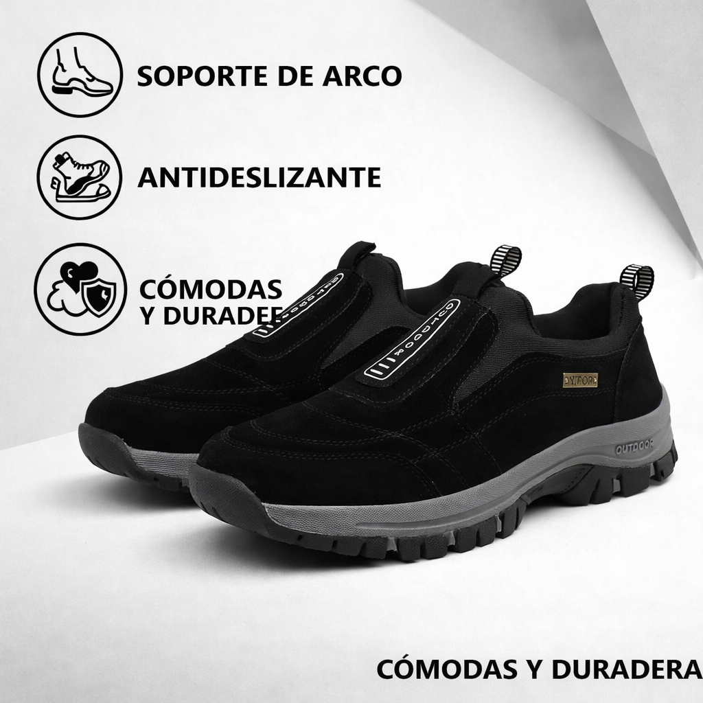 ⏰ Compra uno y llévate otro gratis 🔥 Zapatos de hombre hechos a mano - Cómodos y duraderos, ideales para largas caminatas | Larga duración ✅ Disponibles en varias tallas