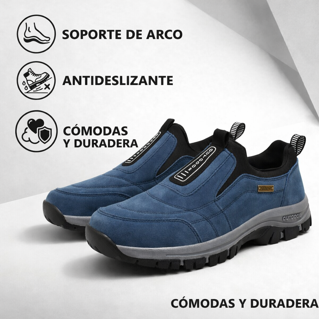 ⏰ Compra uno y llévate otro gratis 🔥 Zapatos de hombre hechos a mano - Cómodos y duraderos, ideales para largas caminatas | Larga duración ✅ Disponibles en varias tallas