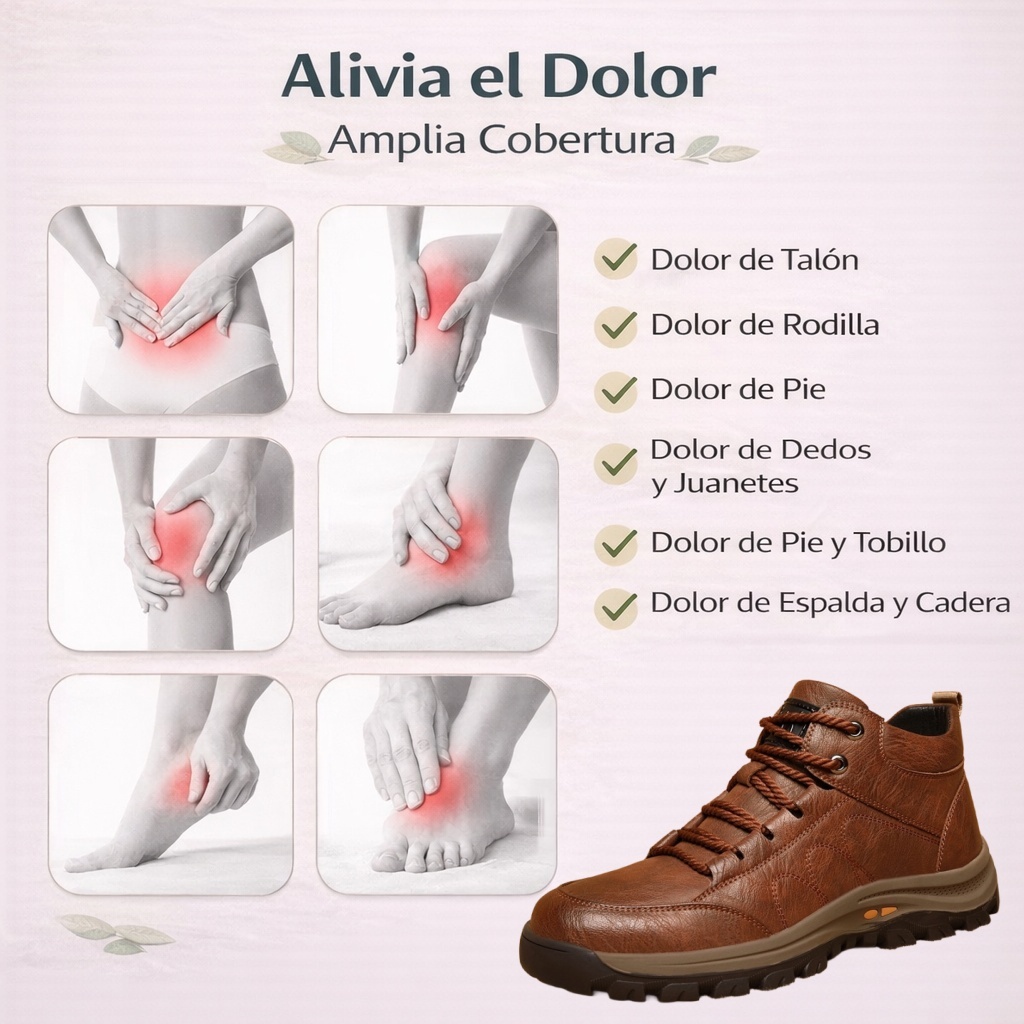 VIGOURR® – Zapatos de cuero genuino cosidos a mano, cómodos y antideslizantes que sostienen y corrigen naturalmente la postura del pie.