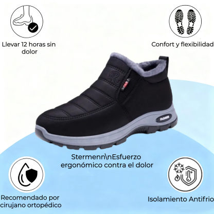 🔥Marca de lujo australiana⏰ Elaboradas con piel nobuk - Calzado ortopédico de invierno con diseño ergonómico🦶 - Alivian el dolor de pies - Impermeables y antideslizantes