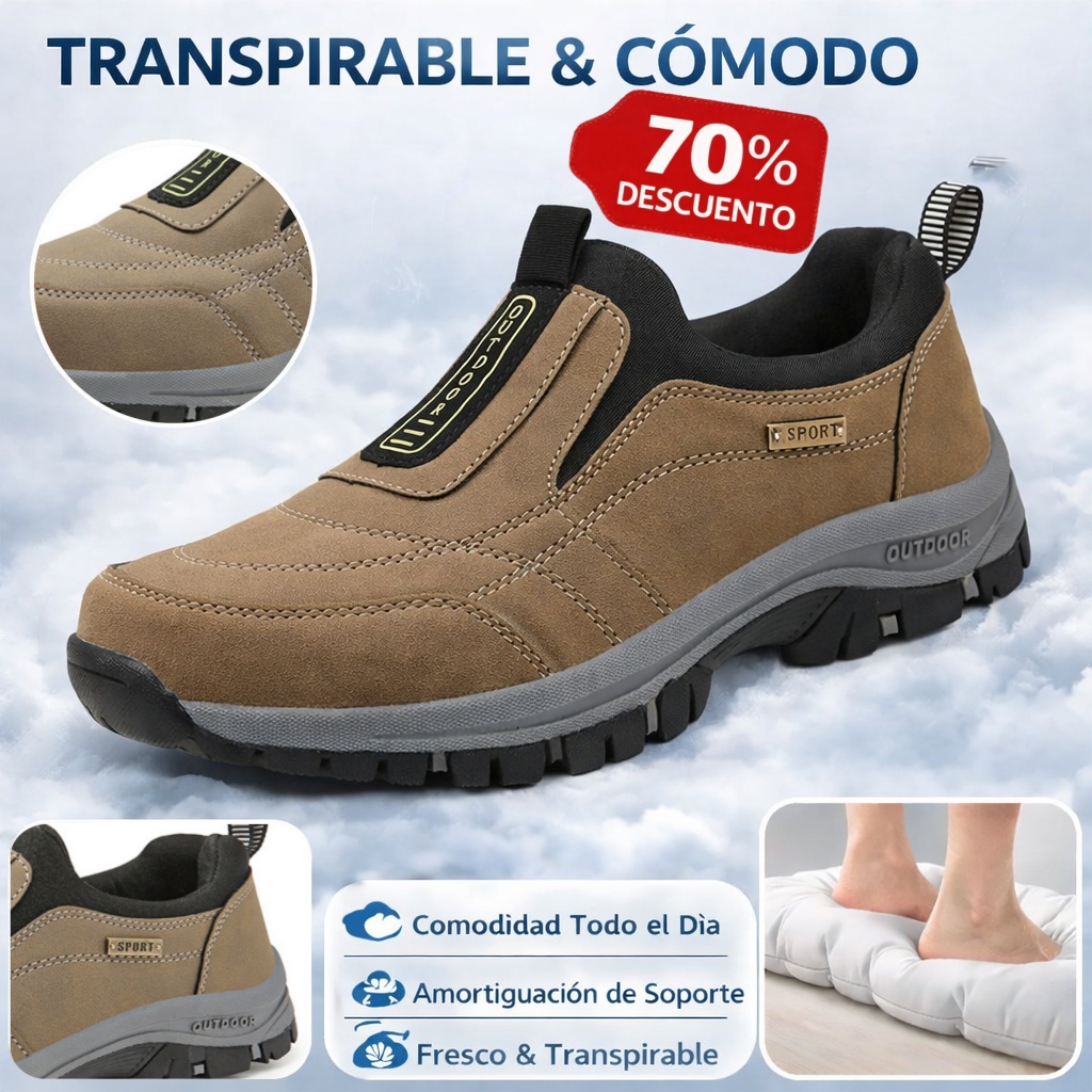 🔥Oferta especial de hoy🎁Zapatos de gamuza premium🦶Alivian el dolor de pies y la fascitis plantar✅Impermeables, antideslizantes, suaves y cómodos