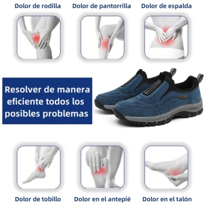 🔥 Zapatos ortopédicos para hombre hechos a mano en Australia 👞 Alivio inteligente del dolor, fáciles de poner y quitar ✅ Impermeables y antideslizantes - Disponibles en todas las tallas