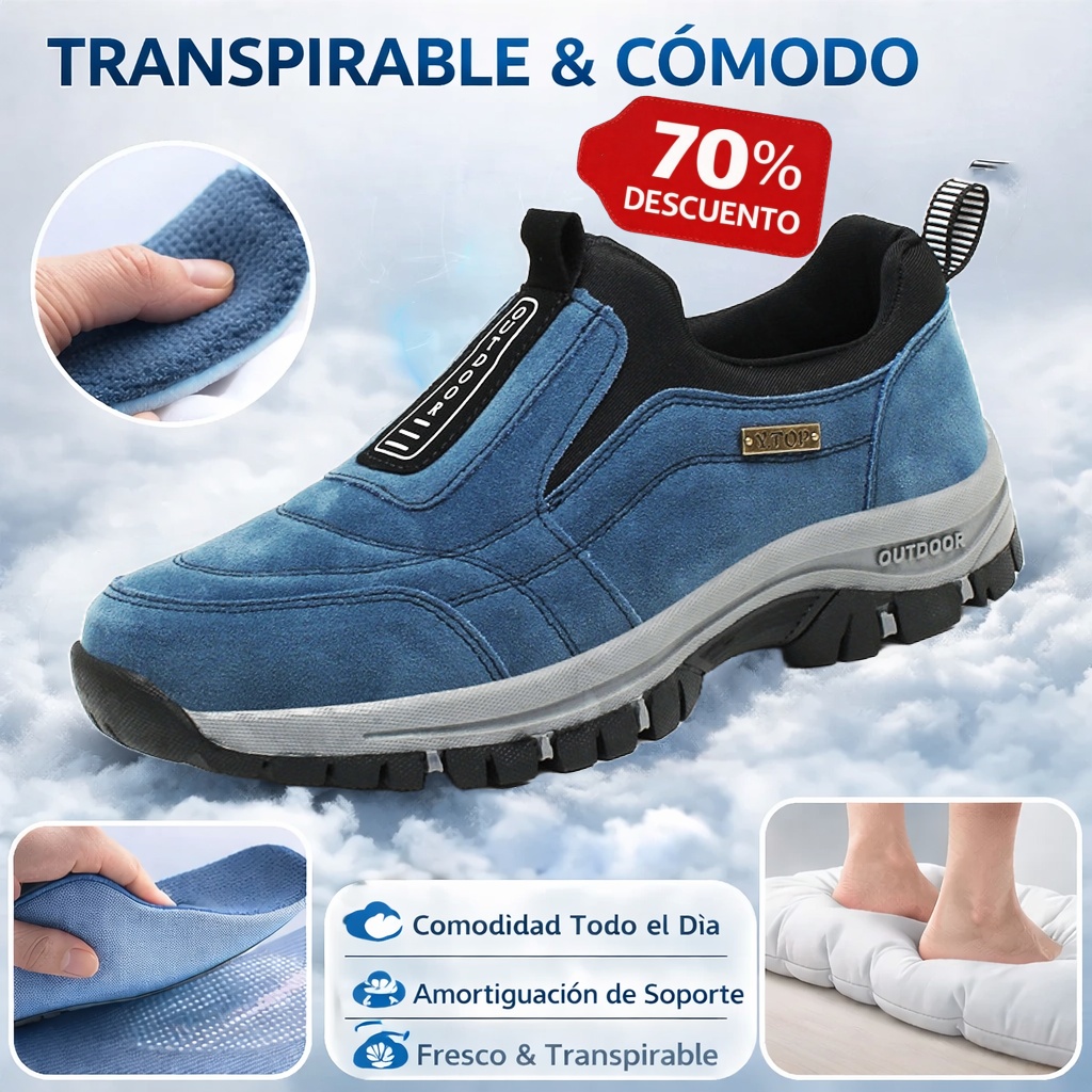🔥Oferta especial de hoy🎁Zapatos de gamuza premium🦶Alivian el dolor de pies y la fascitis plantar✅Impermeables, antideslizantes, suaves y cómodos