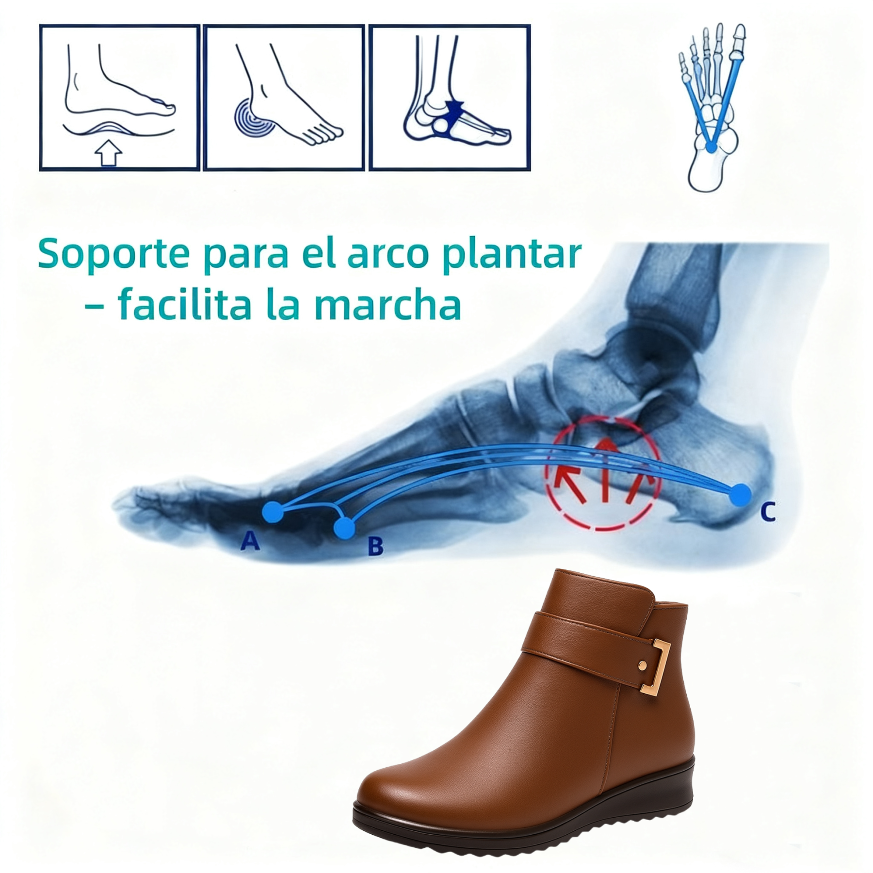 🔥De una marca australiana⏰ Zapatos ortopédicos ergonómicos, impermeables y de piel para aliviar el dolor - nueva colección de invierno