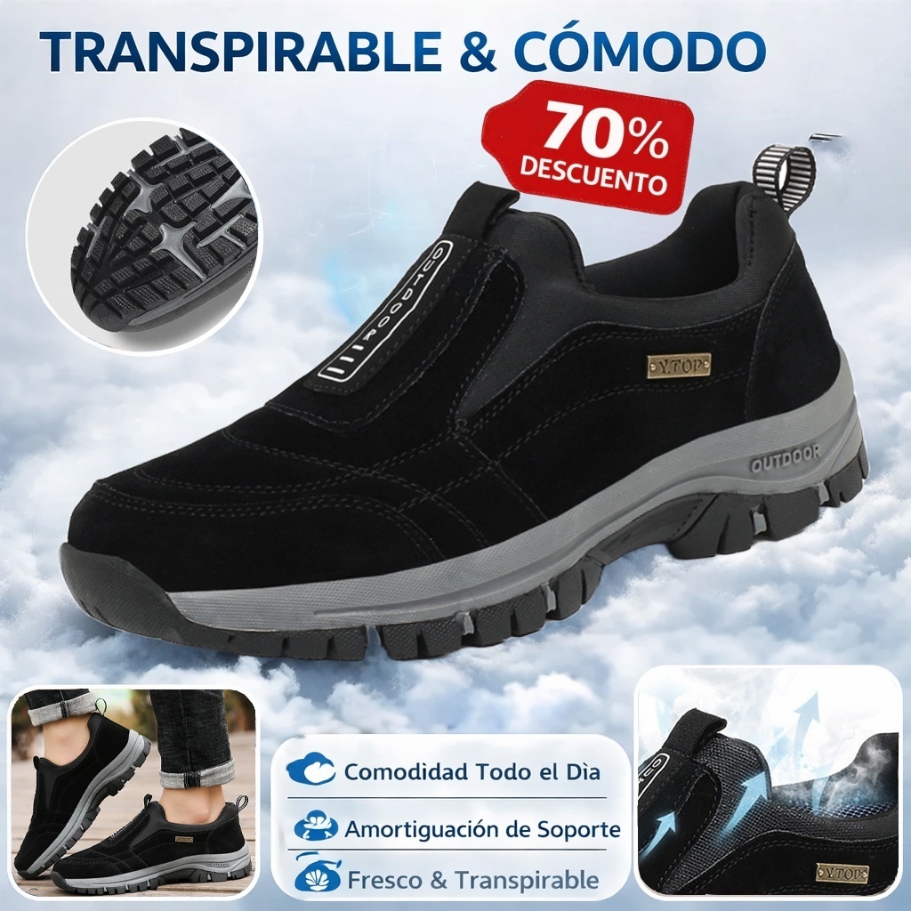 🔥Oferta especial de hoy🎁Zapatos de gamuza premium🦶Alivian el dolor de pies y la fascitis plantar✅Impermeables, antideslizantes, suaves y cómodos