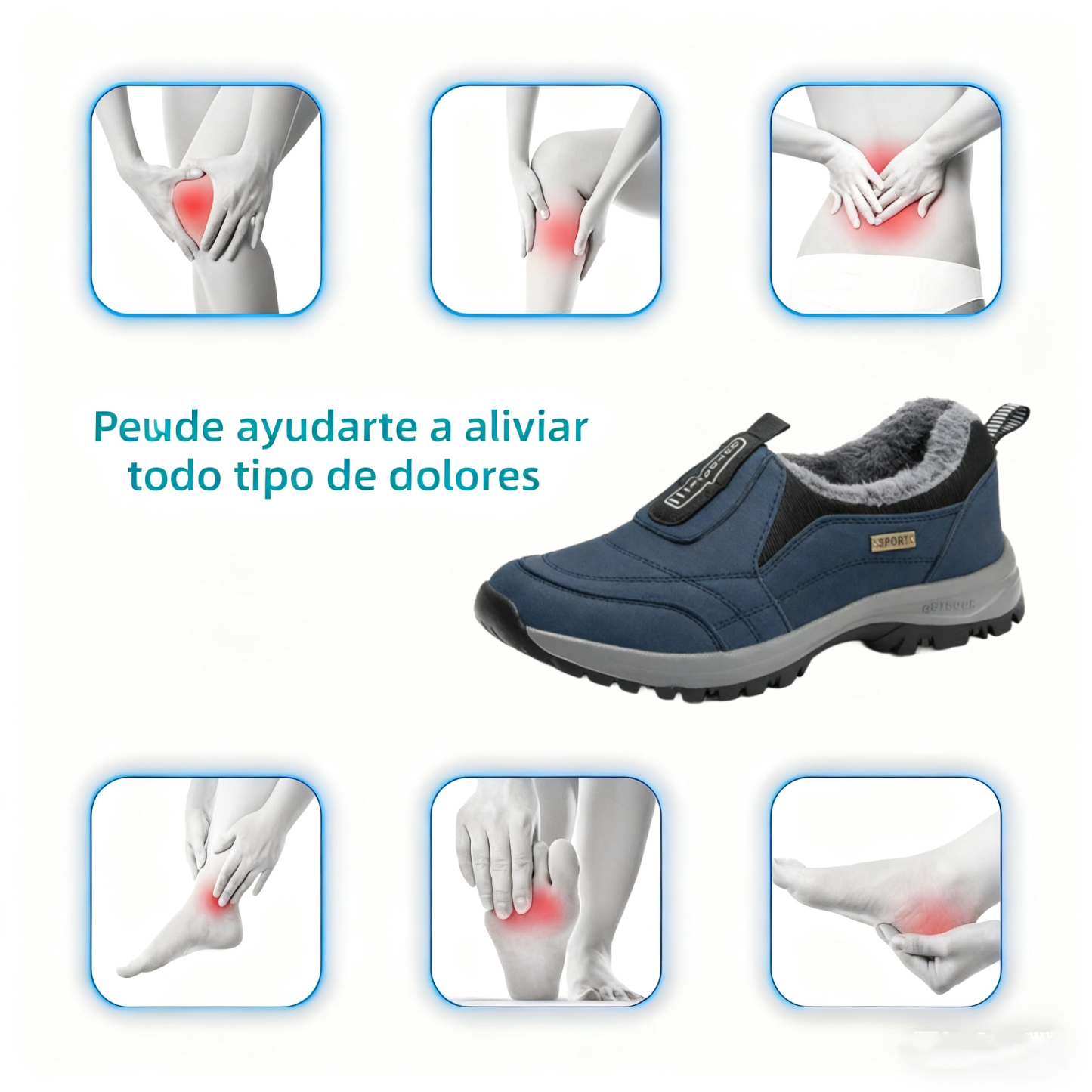 ❄️¡30% de descuento hoy! ¡No te lo pierdas! 🔥 - Zapatos ortopédicos de invierno de ante, suaves, cómodos y con gran soporte, de una marca australiana de lujo 🦶 - Alivian el dolor de pies