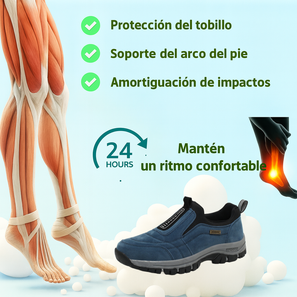 VIGOURR® – Zapatos de gamuza, cosidos a mano, diseñados para proporcionar una pisada estable, cómoda y natural durante todo el día.