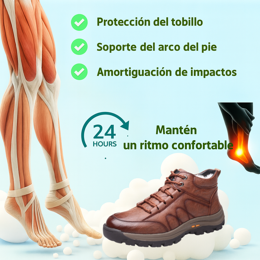 🐂 Zapatos de piel de becerro para hombre fabricados en Australia 👞 Cosidos a mano para ponerlos y quitarlos fácilmente ✅ Corrección inteligente con IA para aliviar el dolor: caminar cómodo