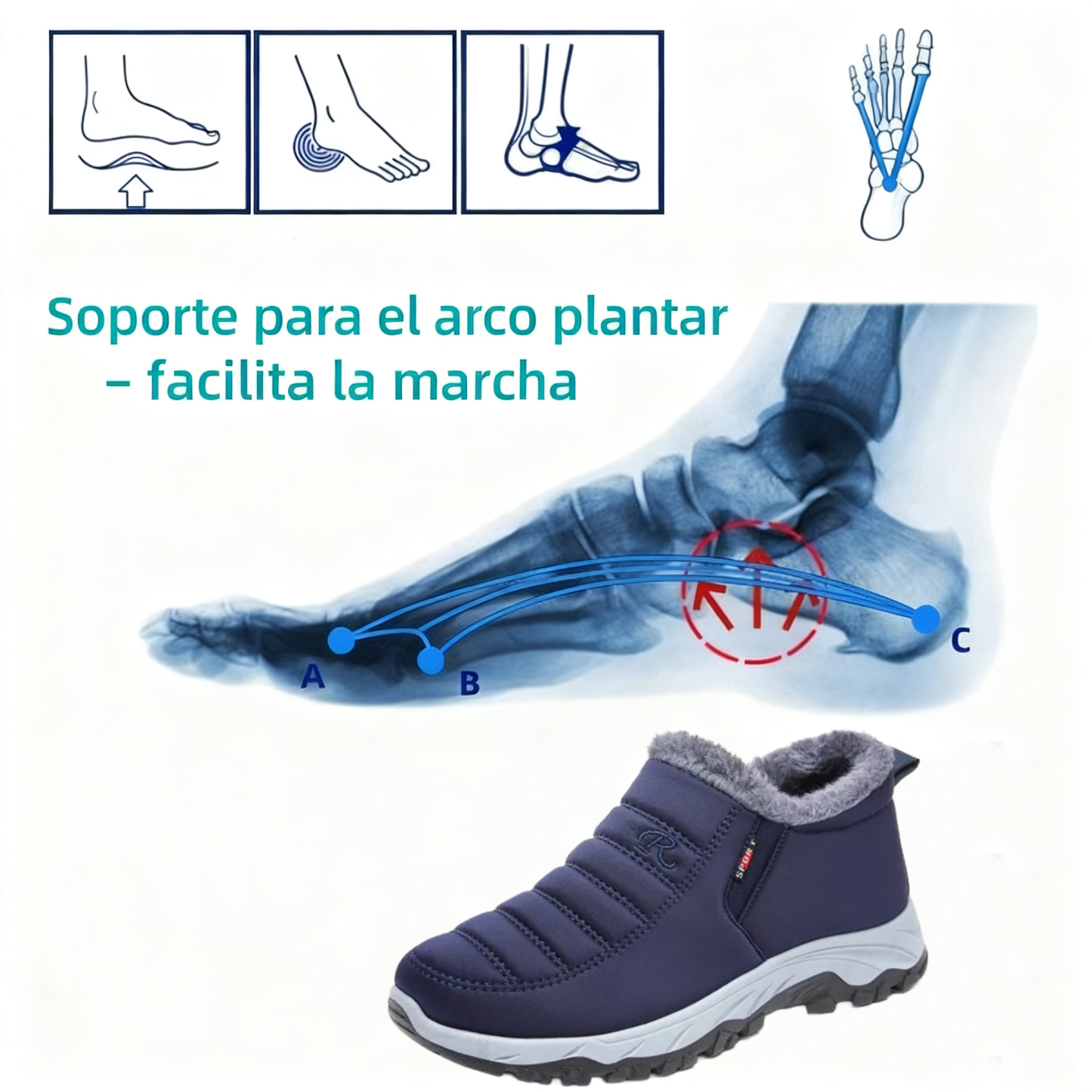 🔥Marca australiana de lujo ❄️Zapatos ortopédicos de ante - Calzado ortopédico ergonómico para invierno🦶 - Alivian el dolor de pies - Unisex