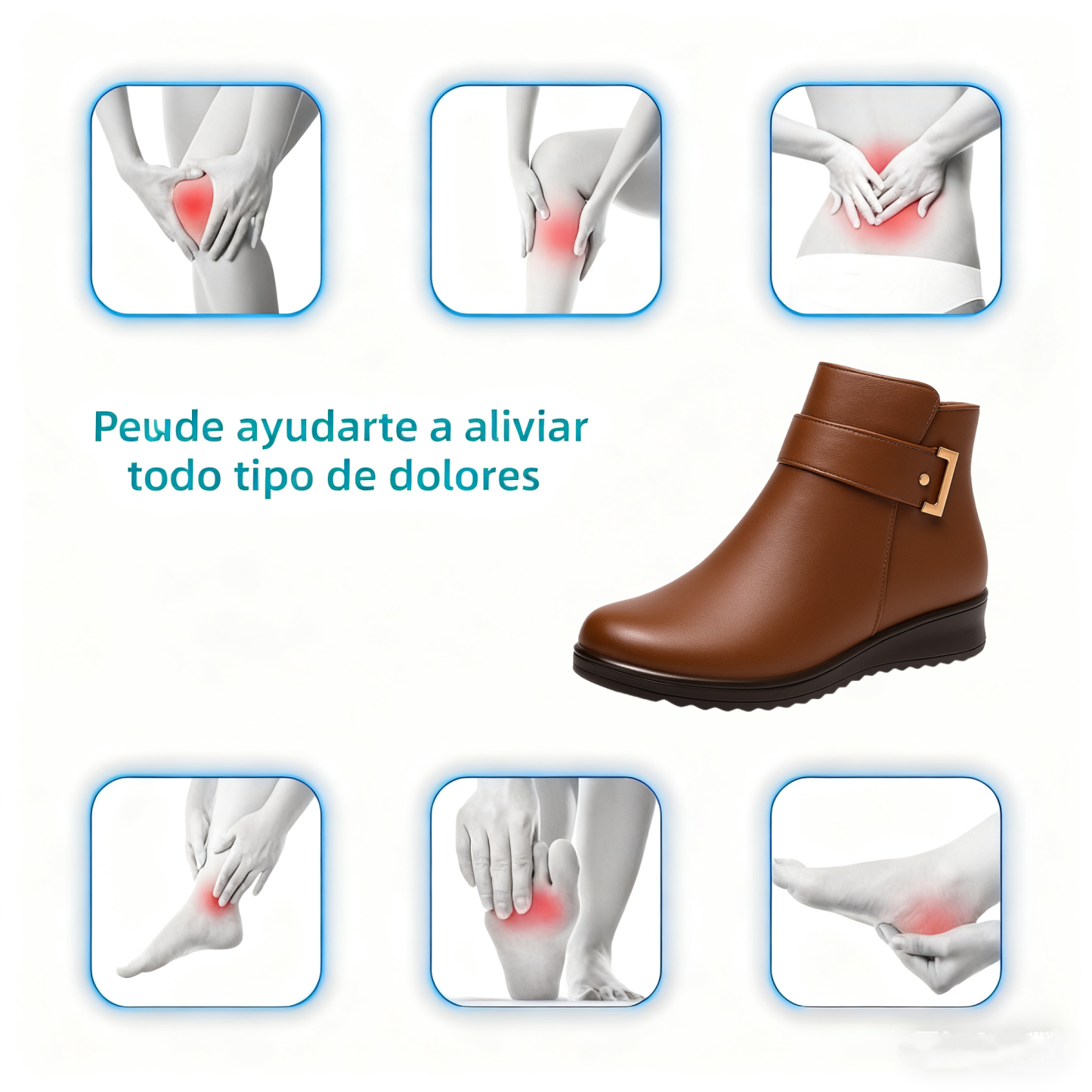 🔥De una marca australiana⏰ Zapatos ortopédicos ergonómicos, impermeables y de piel para aliviar el dolor - nueva colección de invierno