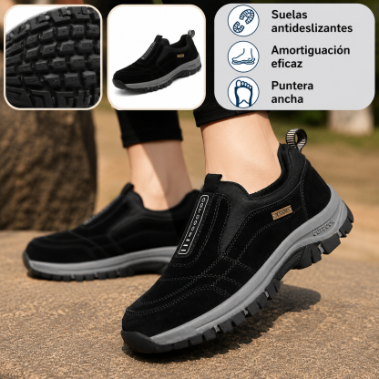 🎁30% de descuento🔴 Zapatos de gamuza hechos a mano🦶 Alivian la fatiga de los pies y los protegen✅ Antideslizantes - Todas las tallas disponibles