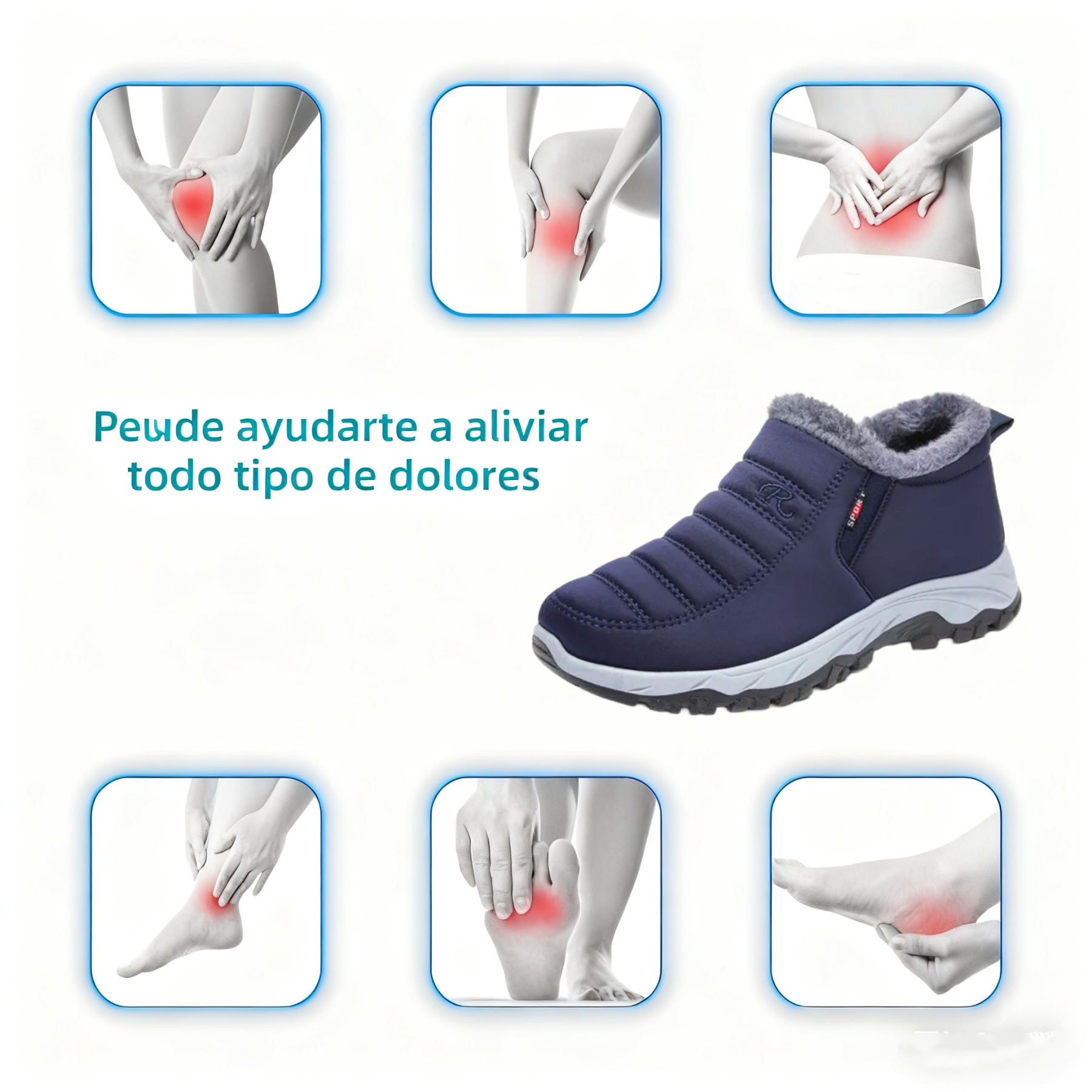 🔥Marca australiana de lujo ❄️Zapatos ortopédicos de ante - Calzado ortopédico ergonómico para invierno🦶 - Alivian el dolor de pies - Unisex