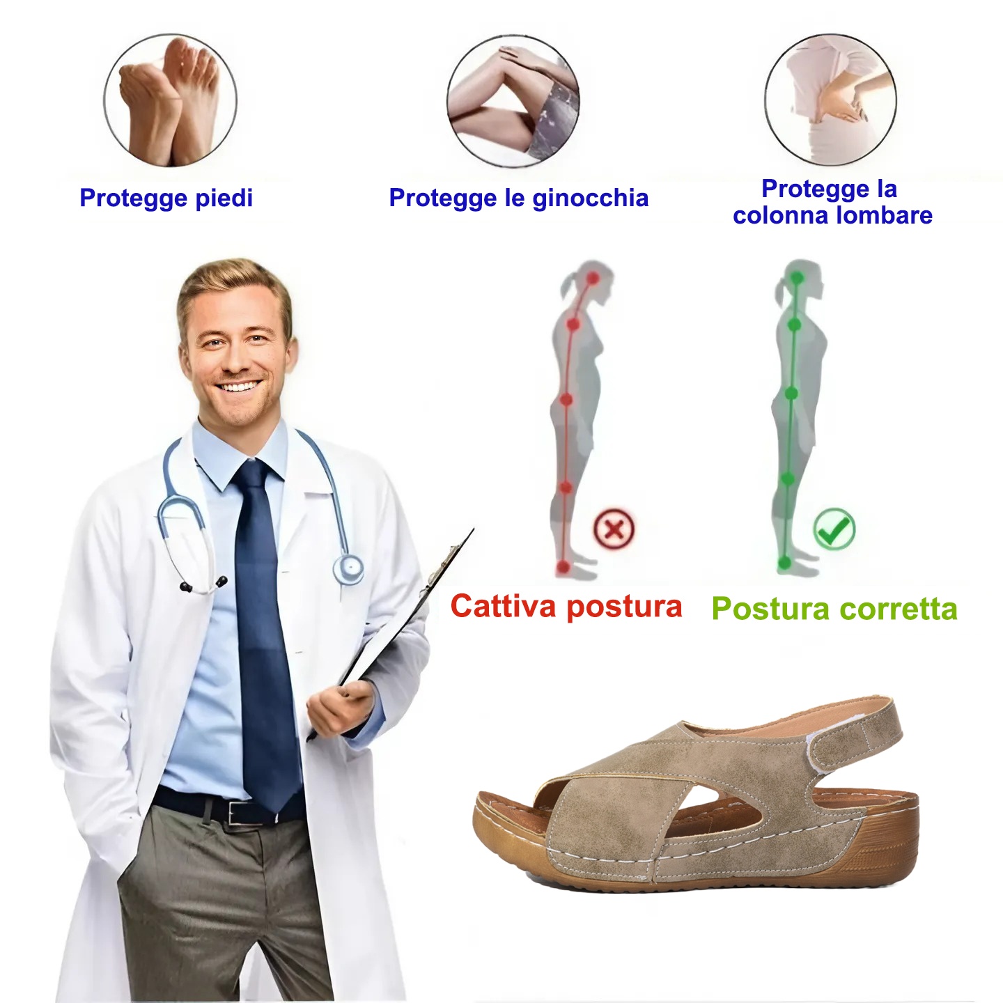 🎉 ¡30% de descuento hoy! ¡No te lo pierdas! ⏰ Zapatos ortopédicos ergonómicos de verano con soporte para el arco del pie 👞 Alivian fácilmente el dolor de pies
