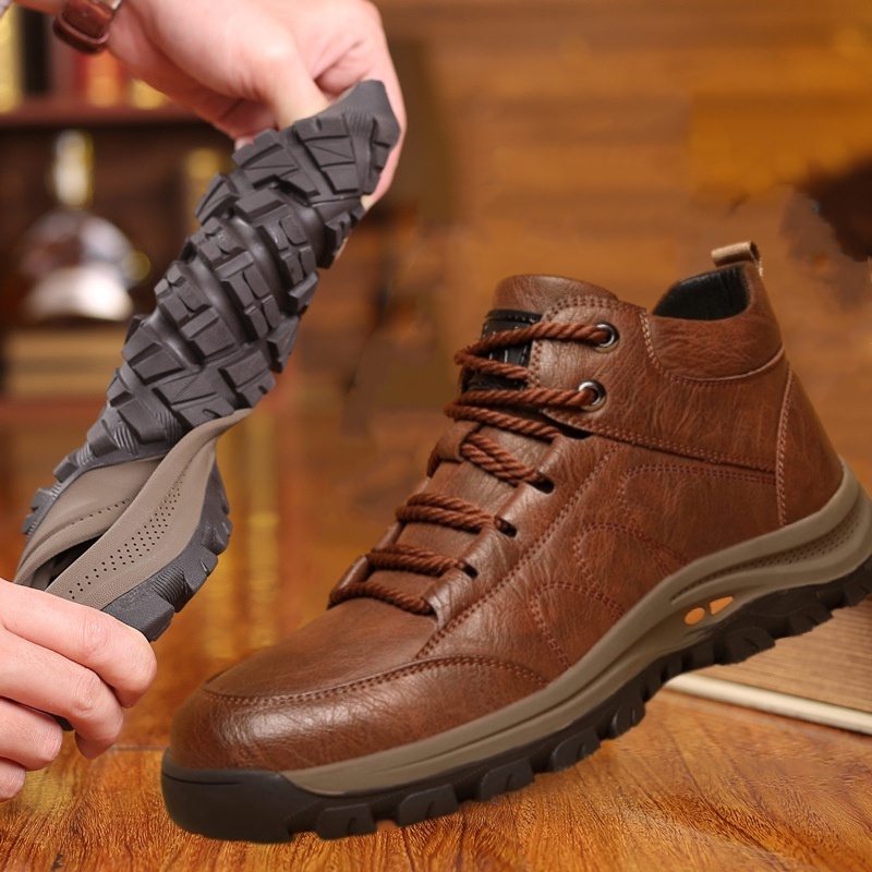🐂 Zapatos de piel de becerro para hombre, cosidos a mano en Australia 👞 Alivio inteligente del dolor impulsado por IA, fácil de poner y quitar ✅ Correctivo integral: impermeable y antideslizante