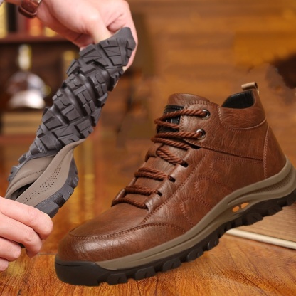 🐂 Zapatos de piel de becerro para hombre, cosidos a mano en Australia 👞 Alivio inteligente del dolor impulsado por IA, fácil de poner y quitar ✅ Correctivo integral: impermeable y antideslizante