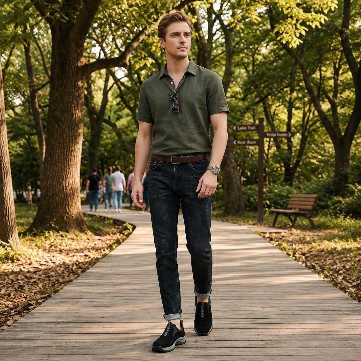 🔥 Zapatos ortopédicos de gamuza australiana para hombre, hechos a mano 👞 Alivio inteligente del dolor, fáciles de poner y quitar ✅ Impermeables y antideslizantes - Amplia gama de tallas disponibles