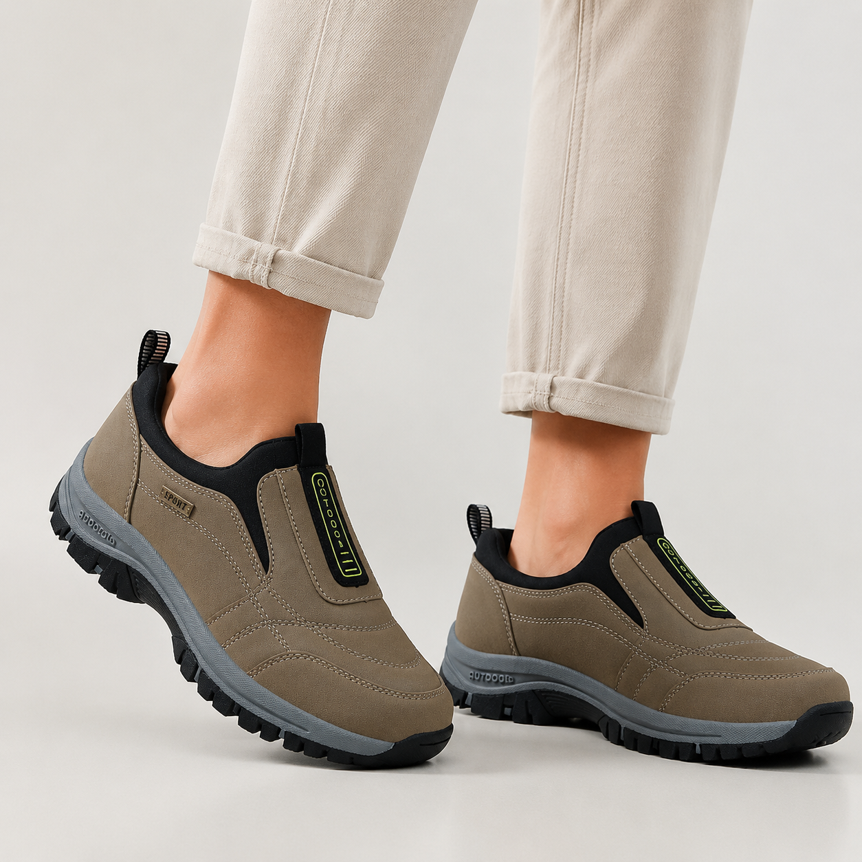 🔥 Zapatos ortopédicos de gamuza australiana para hombre, hechos a mano 👞 Alivio inteligente del dolor, fáciles de poner y quitar ✅ Impermeables y antideslizantes - Amplia gama de tallas disponibles