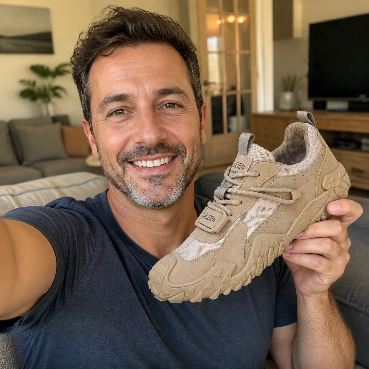 🔥 Zapatos ortopédicos australianos para hombre, hechos a mano 👞 Alivio inteligente del dolor, fáciles de poner y quitar ✅ Impermeables y antideslizantes - Amplia gama de tallas