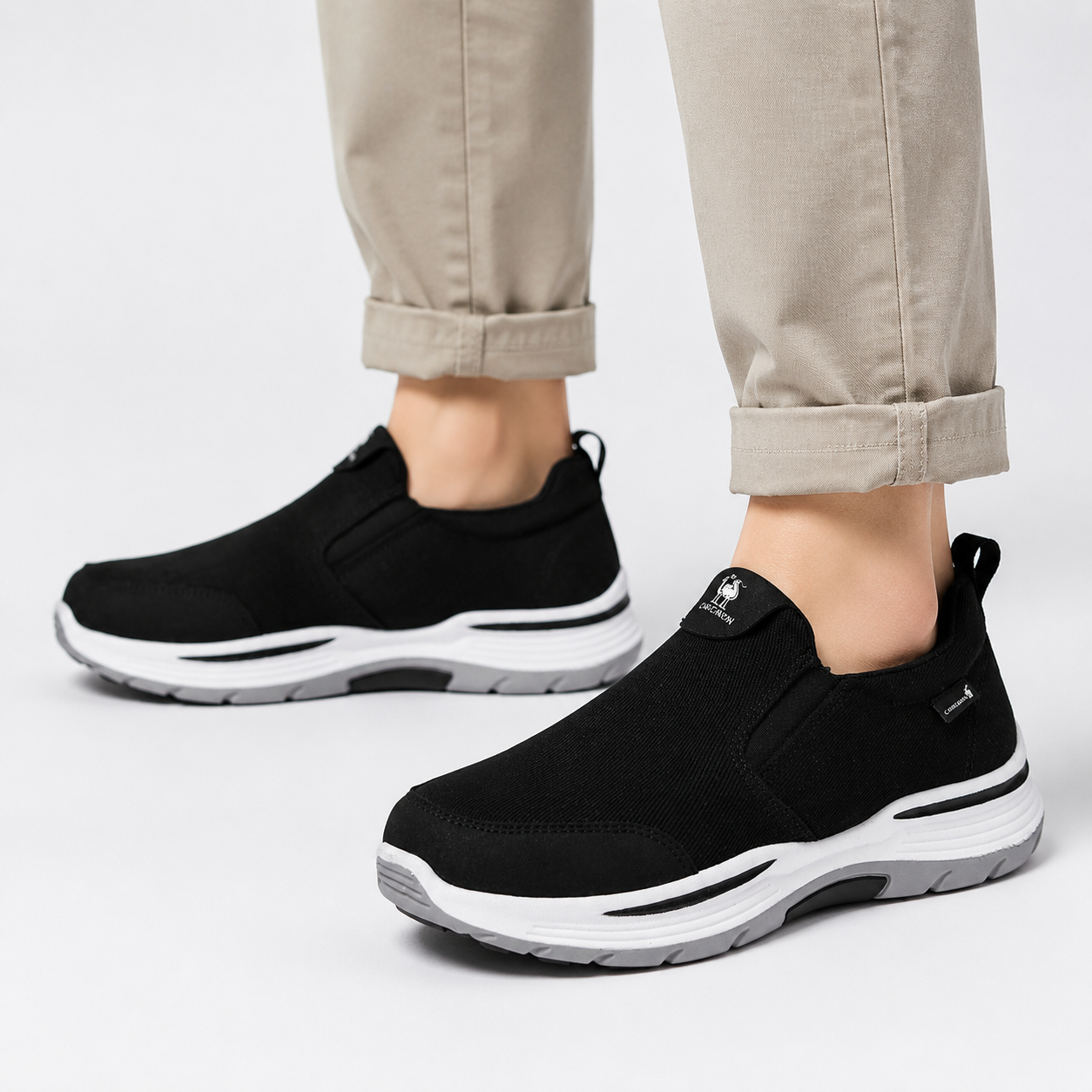 🔥Zapatillas ortopédicas de diseño ergonómico⏰ Zapatillas de lona ligeras y transpirables👞 Amplia gama de tallas: Camina con confianza