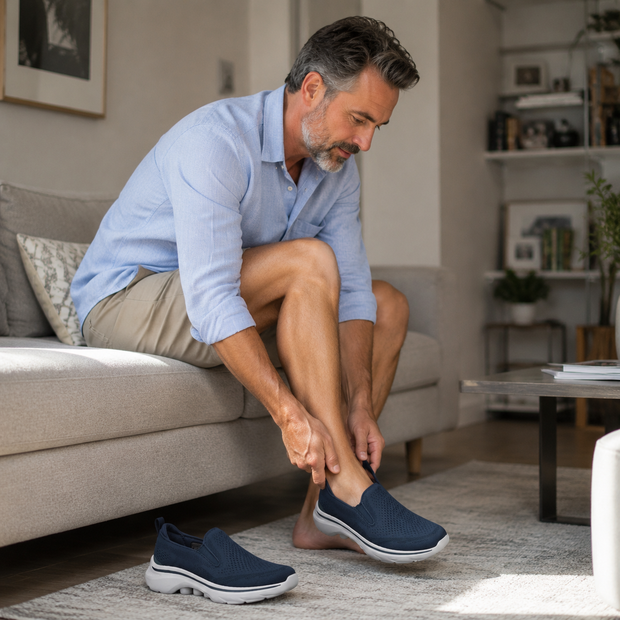 🔥Zapatillas ortopédicas de diseño ergonómico⏰ Zapatillas de malla ligeras y transpirables👞 Amplia gama de tallas: Camina con confianza