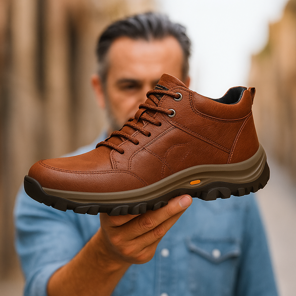🐂 Zapatos de piel de becerro para hombre, cosidos a mano en Australia ✅ Zapatos ortopédicos recientemente mejorados con alivio del dolor inteligente impulsado por IA, fáciles de poner y quitar 👞 Impermeables y antideslizantes