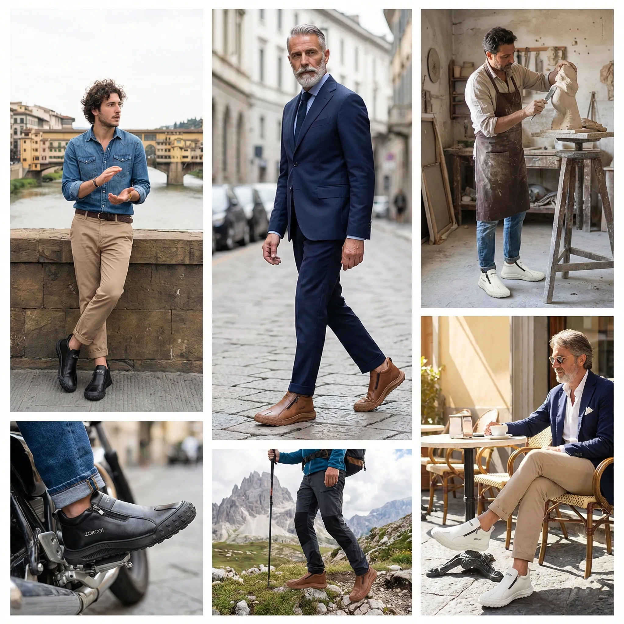 ⏰ Compra uno y llévate otro gratis 🔥 Zapatos ortopédicos para hombre — Hechos a mano con piel de vacuno auténtica 🐂 Equipados con soporte para el arco del pie — Ideales para senderismo ✅ Varios tamaños disponibles