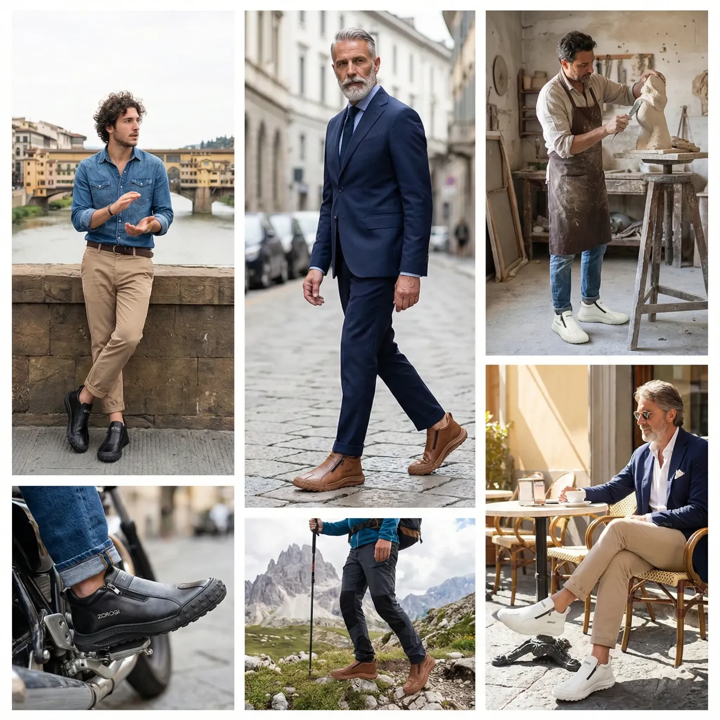 ⏰ Compra uno y llévate otro gratis 🔥 Zapatos ortopédicos para hombre — Hechos a mano con piel de vacuno auténtica 🐂 Equipados con soporte para el arco del pie — Ideales para senderismo ✅ Varios tamaños disponibles