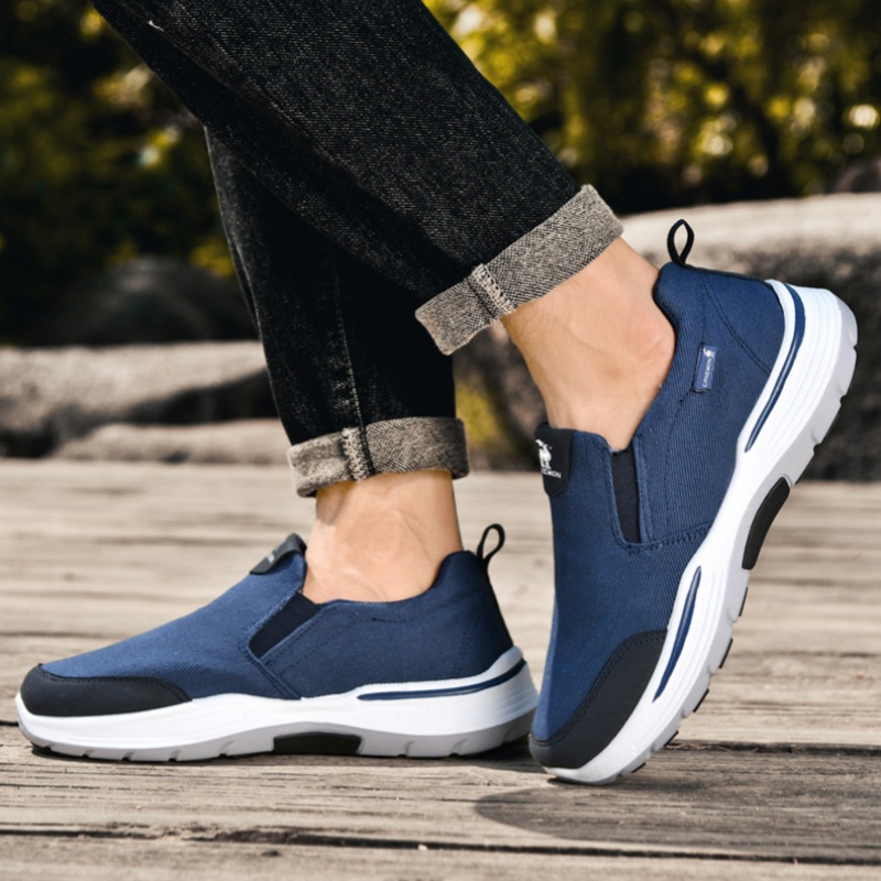 🔥Zapatillas ortopédicas de diseño ergonómico⏰ Zapatillas de lona ligeras y transpirables 👞 Amplia gama de tallas: camina con confianza