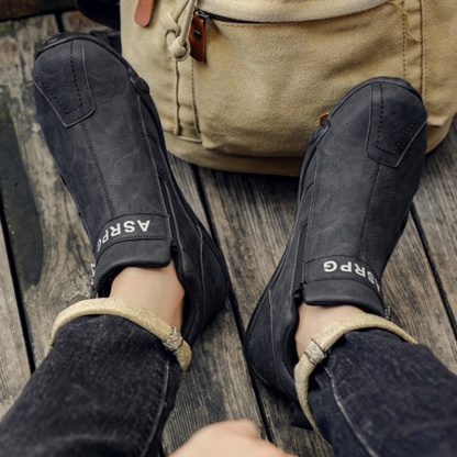 ⏰30% de descuento por tiempo limitado🔥 Zapatos de cuero cosidos a mano en Australia 👞 Fáciles de poner y quitar ✅ Soporte de arco para aliviar el dolor - Impermeable y antideslizante