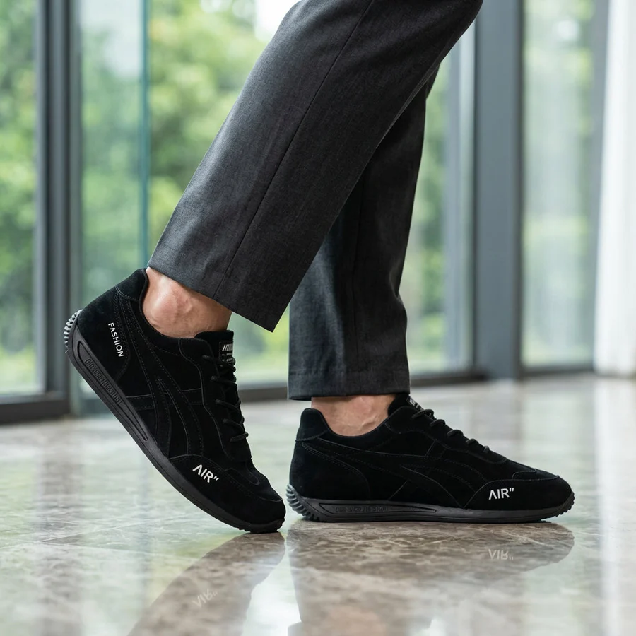 🔥 Zapatos ortopédicos de gamuza australiana para hombre, hechos a mano 👞 Alivio inteligente del dolor, fáciles de poner y quitar ✅ Impermeables y antideslizantes - Amplia gama de tallas disponibles