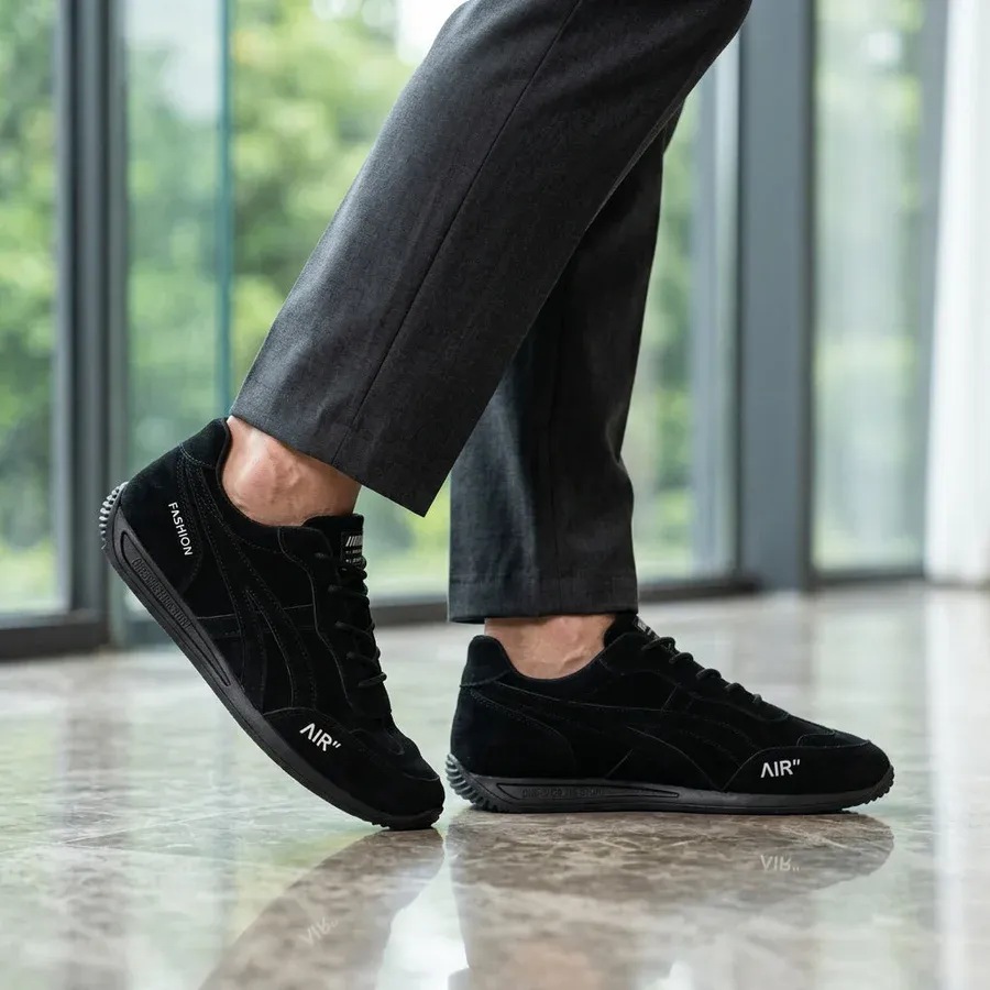 🔥 Zapatos ortopédicos de gamuza australiana para hombre, hechos a mano 👞 Alivio inteligente del dolor, fáciles de poner y quitar ✅ Impermeables y antideslizantes - Amplia gama de tallas disponibles