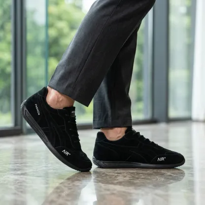 🔥 Zapatos ortopédicos de gamuza australiana para hombre, hechos a mano 👞 Alivio inteligente del dolor, fáciles de poner y quitar ✅ Impermeables y antideslizantes - Amplia gama de tallas disponibles