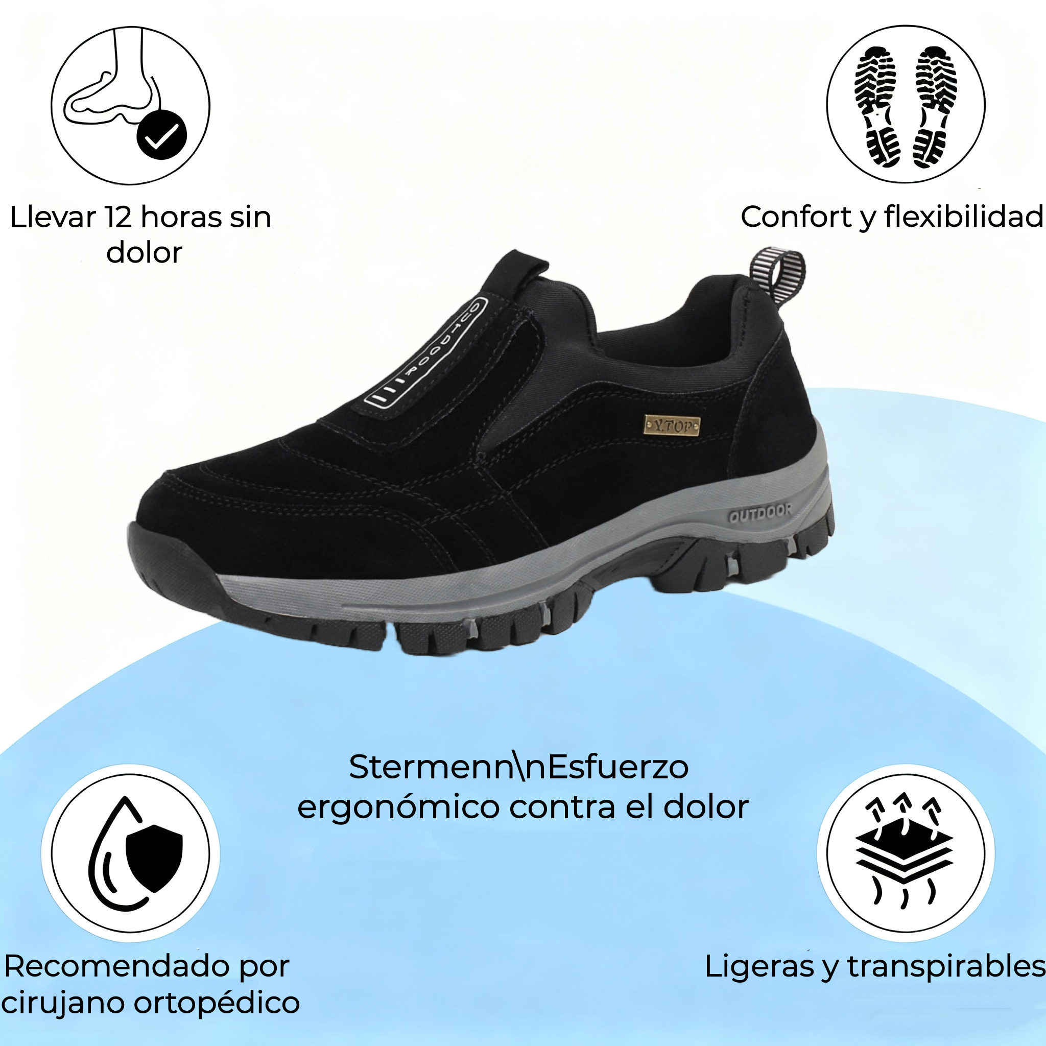 🔷¡70% de descuento hoy! ¡No te lo pierdas!⬛ ⏰ - Zapatos ortopédicos de ante de una marca australiana de lujo: suaves, cómodos y con buen soporte🦶 - Alivian el dolor de pies