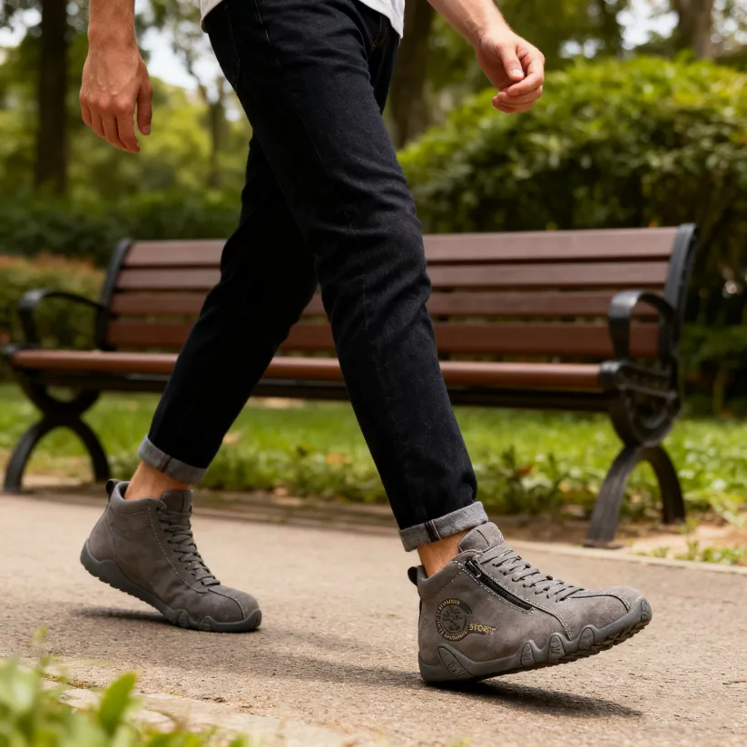 ⏰Zapatos correctivos para hombre, realmente cómodos en cada paso🔥 Cuero suave, camina libremente🐂 Impermeable y antideslizante