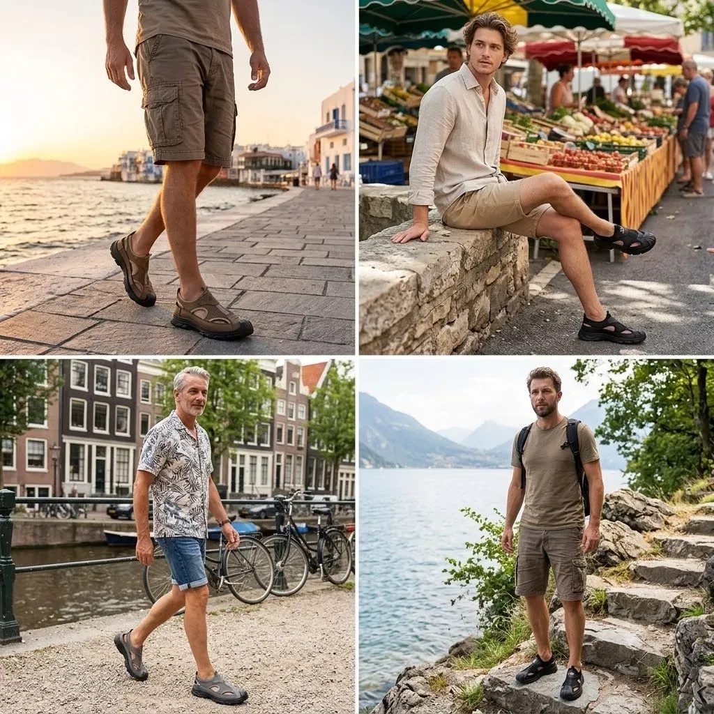 ⏰Último día, 30% de descuento - ¡No te lo pierdas!✅ Sandalias cómodas, con soporte para el arco del pie, alivian el dolor de pies - Diseño ergonómico