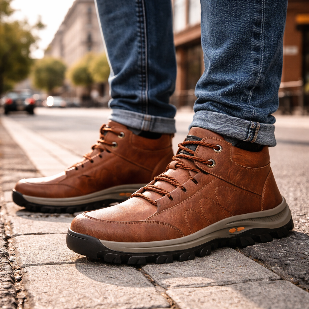 🎁Oferta por tiempo limitado: 30% de descuento🔴Zapatos de cuero de alta calidad🦶Alivian el dolor de pies y la fascitis plantar - Impermeables y antideslizantes✅Disponibles en varias tallas