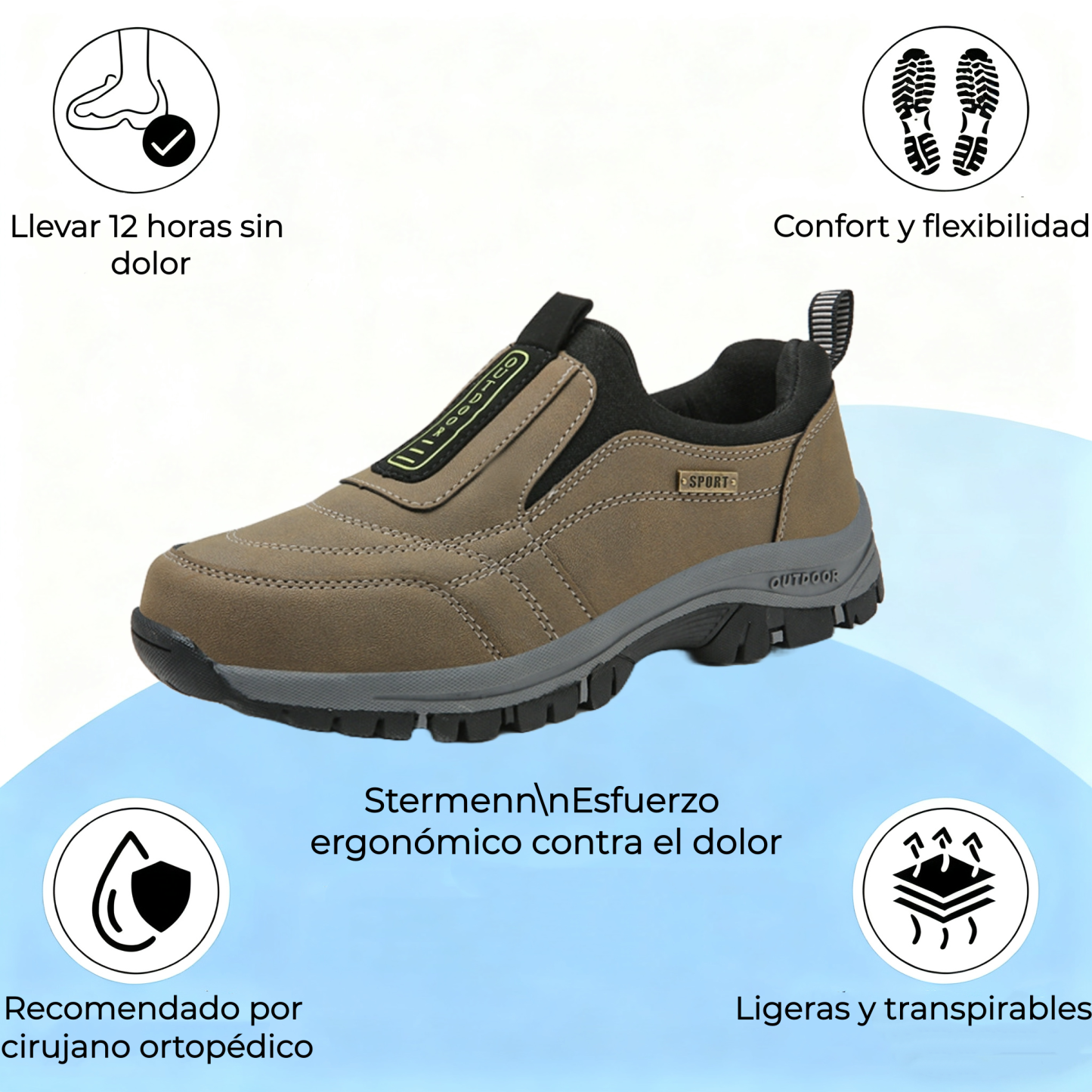 🔷¡70% de descuento hoy! ¡No te lo pierdas!⬛ ⏰ - Zapatos ortopédicos de ante de una marca australiana de lujo: suaves, cómodos y con buen soporte🦶 - Alivian el dolor de pies